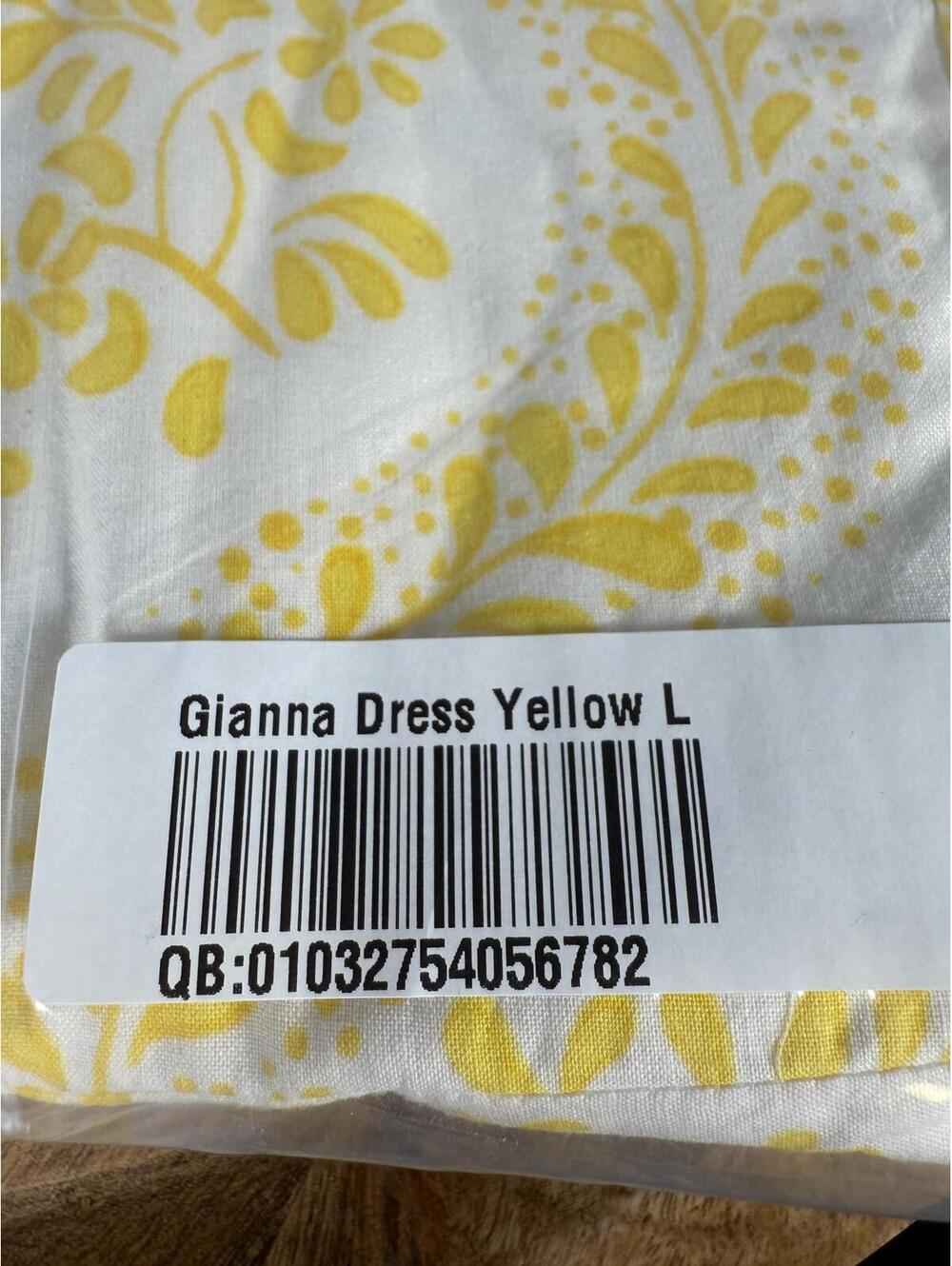 NWT Guadalupe Gianna Dress Yellow Size Large - Picture 5 of 6